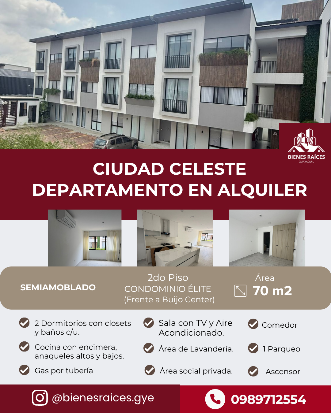 Departamento en alquiler Ciudad Celeste